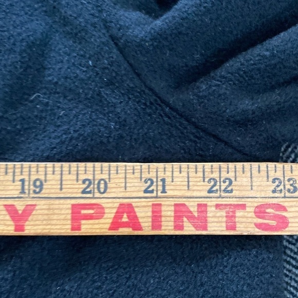 Women’s 100 percent Black Cashmere Overcoat Size M - Picture 15 of 16